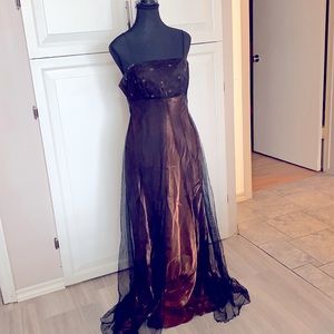 Grad dress with small purse